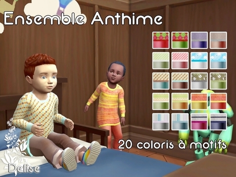 Ensemble confortable et mixte pour bambins << Delise sur Sims Artists | Les Sims | Scoop.it