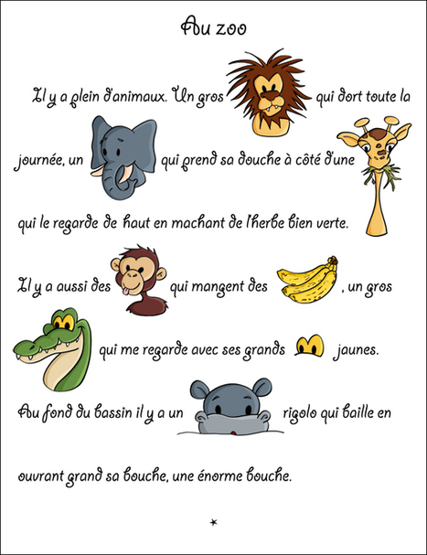 Histoire à trous: Au zoo | FLE enfants | Scoop.it