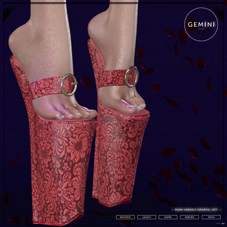 Mumu Sandals Oriental Edition June 2022 Group Gift by Gemini | Teleport Hub - Second Life Freebies | Second Life Freebies | Scoop.it