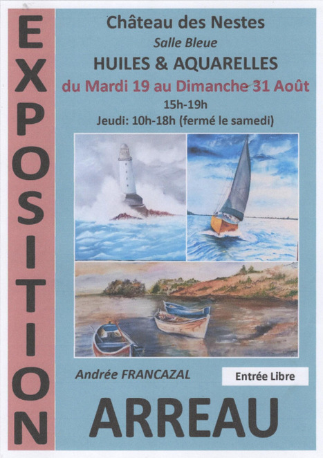 Exposition d'huiles et aquarelles à Arreau jusqu'au 31 août | Vallées d'Aure & Louron - Pyrénées | Scoop.it