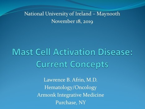 Mast Cell Activation Syndrome – A hidden epidemic? | Systemic Mastocytosis, Tinnitus etc | Scoop.it