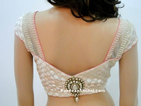 Fashion & Stylish Designer Blouse Back Designs for Young Women or Girls | Indian Fashion Updates | Scoop.it