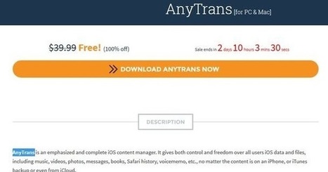 Offre promotionnelle : Anytrans 4.0 gratuit ! | Freewares | Scoop.it