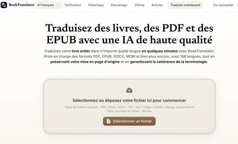 BookTranslator : traduire un livre ou un PDF avec l'IA | Ressources Community Manager | Scoop.it