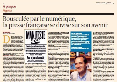 Manifeste de XXI, l'analyse du sociologue Jean-Marie Charon | DocPresseESJ | Scoop.it