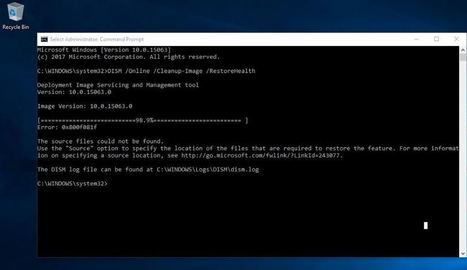 DISM Error 0x800f081f, The Source Files Could Not Be Found | Windows101Tricks | Scoop.it