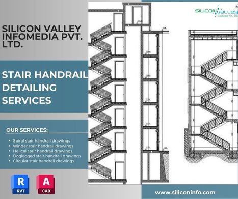 Stair Handrail Shop Drawings services | Silicon Valley | CAD Services - Silicon Valley Infomedia Pvt Ltd. | Scoop.it