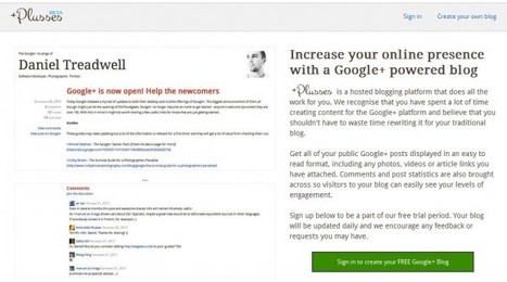 plusses, para crear tu propio blog usando Google Plus | La R-Evolución de ARMAK | Scoop.it