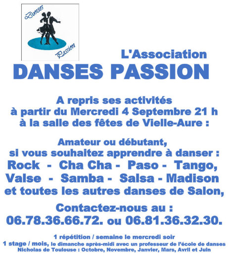 C'est la rentrée pour l'association Danse Passion à Vielle-Aure | Vallées d'Aure & Louron - Pyrénées | Scoop.it