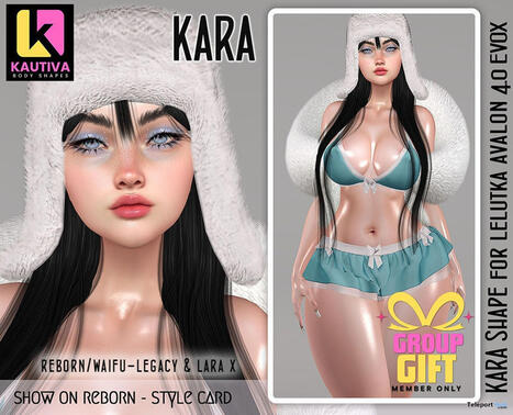 Kara Shape For Lelutka Avalon November 2025 Group Gift by KAUTIVA | Teleport Hub - Second Life Freebies | Second Life Freebies | Scoop.it