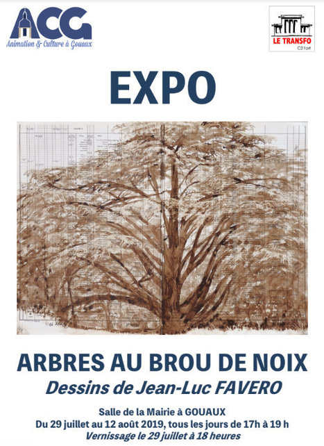 Exposition de dessins d'arbres au brou de noix à Gouaux jusqu'au 12 août | Vallées d'Aure & Louron - Pyrénées | Scoop.it