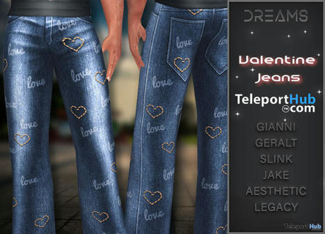 Valentine Jeans Teleport Hub Group Gift by DREAMS | Teleport Hub - Second Life Freebies | Second Life Freebies | Scoop.it