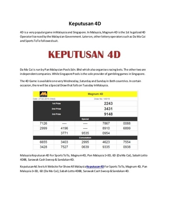 sabah lotto prize