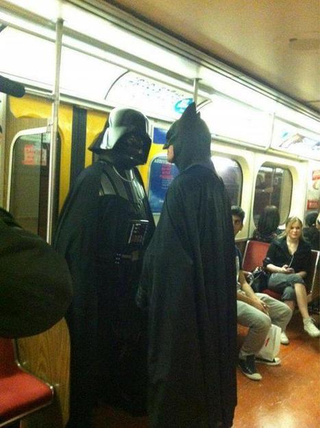 Batman et Dark Vador dans le métro | Trollface , meme et humour 2.0 | Scoop.it