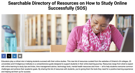 Searchable #Directory of #Resources on How to #Study #Online Successfully (SOS)  | Digital Delights | Scoop.it