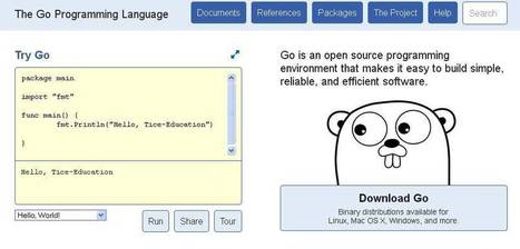 Tice Education : Premier portail de l'éducation numérique - Tice, TBI, supports de cours, B2i, Quizz C2i, tablettes tactiles - Google lance son langage de programmation : GO | UseNum - Education | Scoop.it