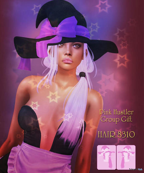 Hair 8310 October 2021 Group Gift by Pink Hustler | Teleport Hub - Second Life Freebies | Second Life Freebies | Scoop.it