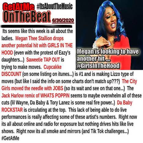 GetAtMe- OnTheBeat can Megan The Stallion take GIRLS IN THE HOOD TO #1... #GirlsInTheHood | GetAtMe | Scoop.it