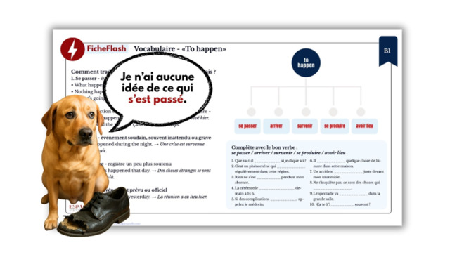 FicheFlash Vocabulaire - To Happen | POURQUOI PAS... EN FRANÇAIS ? | Scoop.it