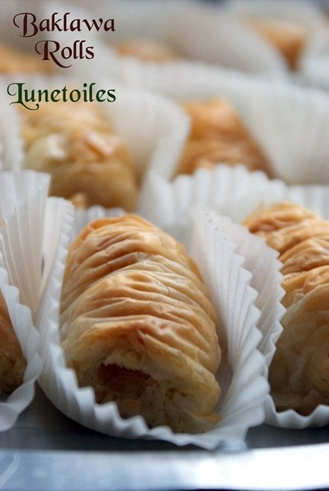 baklawa rolls - Baklava rolls | Petits gateaux, gateaux algeriens et gateau arabe | Scoop.it