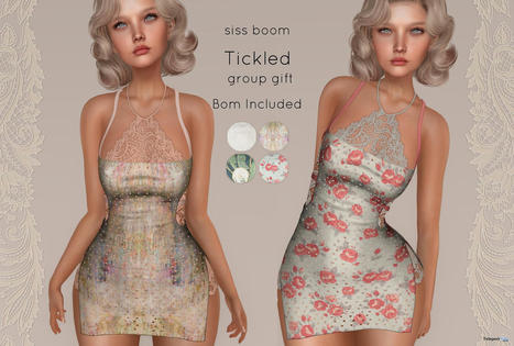 Tickled Dress With Addon BOM May 2022 Group Gift by siss boom | Teleport Hub - Second Life Freebies | Second Life Freebies | Scoop.it