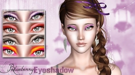 Blueberry Eyeshadow << WhiteCrow Creations | Les Sims | Scoop.it