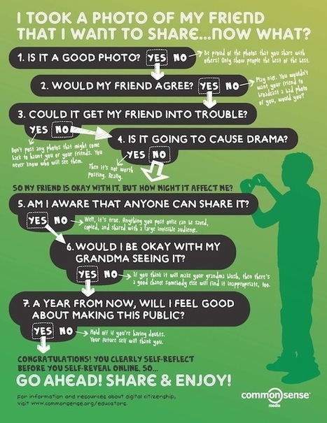 Digital Citizenship Poster for Middle and High School Classrooms | Common Sense Media | gpmt | Scoop.it
