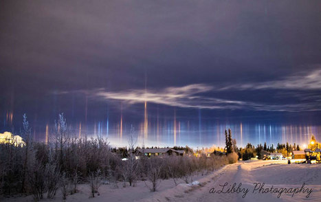 NASA: &nbsp;Light Pillars over Alaska | Amazing Science | Scoop.it