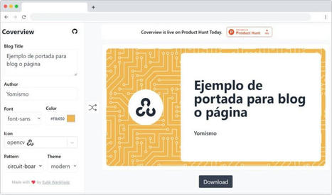 Coverview: un sitio para crear gratis imágenes de cabecera para tu blog | EduHerramientas 2.0 | Scoop.it