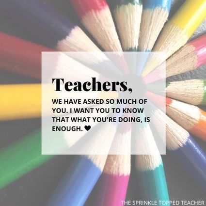 A Letter to Teachers During COVID-19 - The SprinkleToppedTeacher | Professional Learning for Busy Educators | Scoop.it
