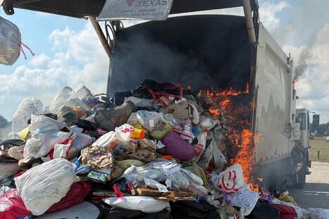Victoria City Trash Truck Catches Fire Mid-Route | Industry 411 - Waste Management | Scoop.it
