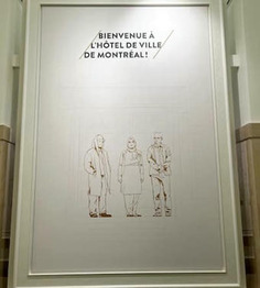 Affiche controvers&eacute;e de l&rsquo;h&ocirc;tel de ville de Montr&eacute;al : pas de remplacement avant f&eacute;vrier 2025 | JDM | LA LA&Iuml;CIT&Eacute; DANS LE MONDE | Scoop.it