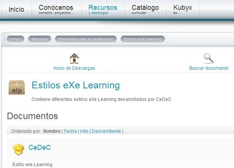 CEDEC - Descargas | Estilos eXe Learning | Materiales para el profesorado | Aplicaciones y Herramientas . Software de Dise&ntilde;o | Scoop.it