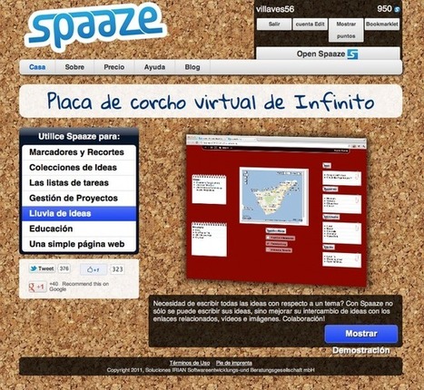 Spaaze: Reunir, organizar, compartir contenido en la web | EduHerramientas 2.0 | Scoop.it