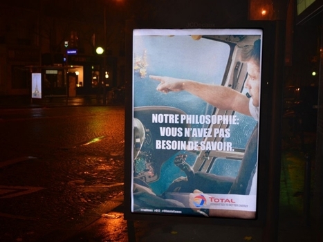 De fausses publicités dans Paris pour épingler les sponsors de la COP 21 | Arts et FLE | Scoop.it