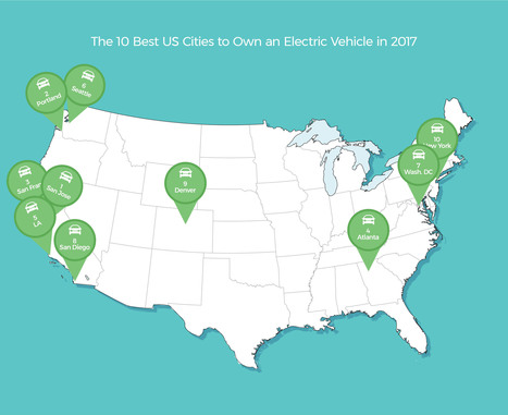 The 10 Best US Cities to Own an Electric Vehicle in 2017 | Bilpool | Scoop.it