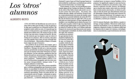 Profesor Atticus. Educación, política y sociedad: Tribuna en El Mundo. "Los otros alumnos" | TIC & Educación | Scoop.it