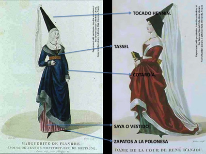 Indumentaria Femenina en la Baja Edad Media | Época Medieval: Vestuario y Calzado | Scoop.it