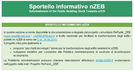 Sportello informativo nZEB - Certificazione energetica degli edifici | Edifici a Energia Quasi Zero | Scoop.it