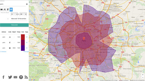 Oalley.fr : calcul des distances en fonction des modes de déplacement | Journalisme graphique | Scoop.it