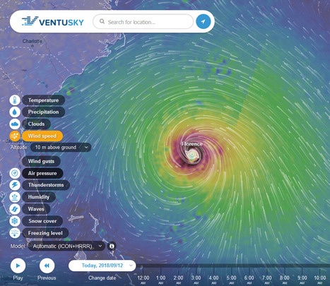 Ventusky - Wind, Rain and Temperature Maps | Coastal Restoration | Scoop.it