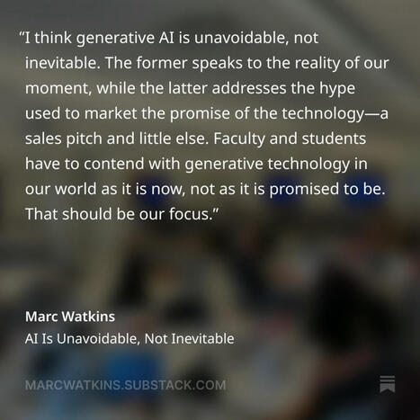The Myth of Inevitable AI | Educational Technology News | Scoop.it
