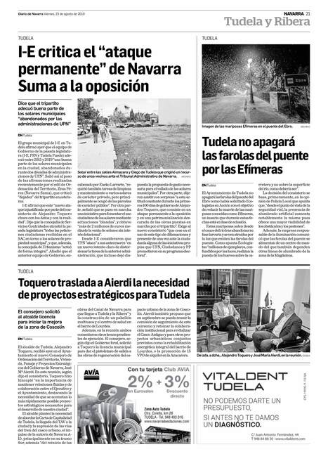 Toquero traslada a Aierdi la necesidad de proyectos estratégicos para Tudela | Ordenación del Territorio | Scoop.it