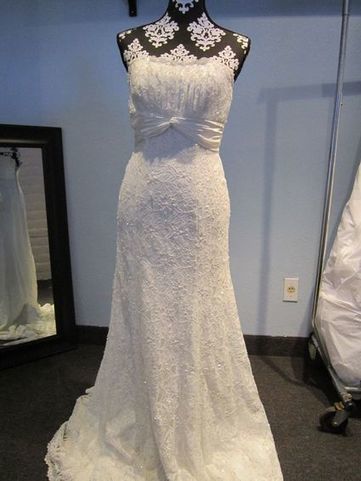 Robe de Mariée David's Bridal neuve toute en Dentelle couleur ivoire | Robes de mariée d'occasion | Scoop.it