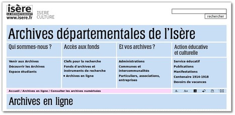 Timide modernisation pour les archives de l’Isère | Autour du Centenaire 14-18 | Scoop.it