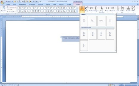 Equation Editor in MS Word - Why UDL? | Math, Technology and UDL:  Closing the Achievement Gap | Scoop.it