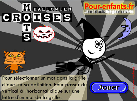 Halloween. Mots crois&eacute;s | French Authentic Texts | Scoop.it