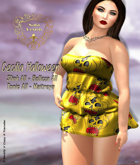 Cecilia Halloween Mini Dress Teleport Hub Group Gift by Nala Design | Teleport Hub - Second Life Freebies | Second Life Freebies | Scoop.it