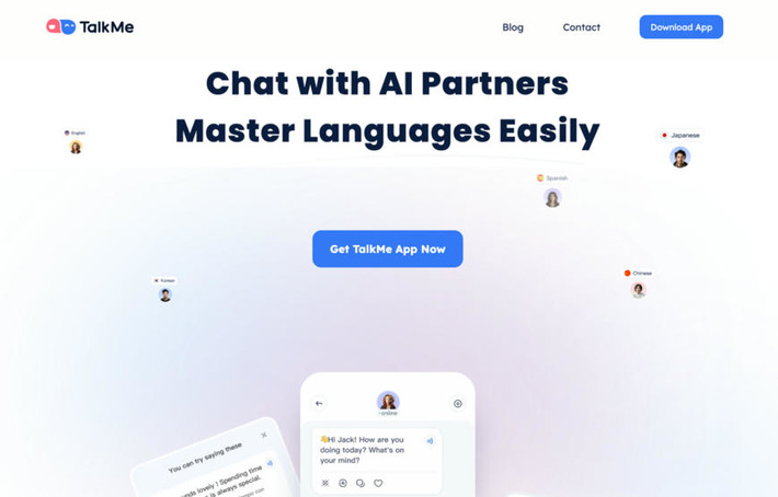 TalkMe. Améliorez la pratique d'une langue en conversant avec un partenaire IA. | TIC, TICE et IA mais... en français | Scoop.it