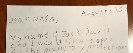 A 9-Year-Old Has Asked NASA to Be The 'Planetary Protection Officer' of Earth | IELTS, ESP, EAP and CALL | Scoop.it